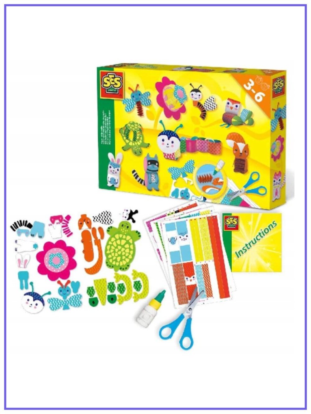 SES Creative Paper Strip Crafts For Age 3-6 New In Box